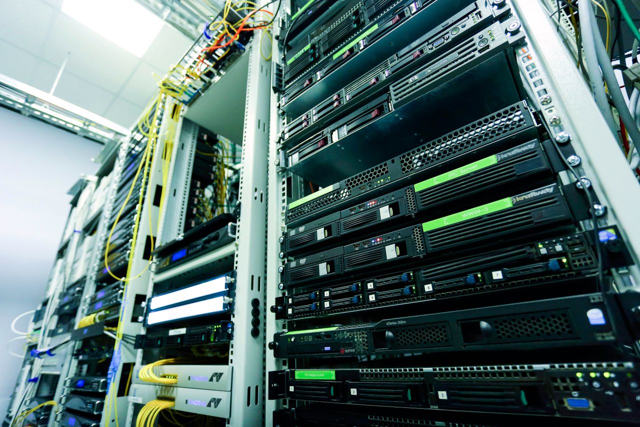 The Art of Drawing Readers In: Your attractive post title goes here High-tech server rack in a secure data center with network cables and hardware components.